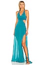 view 1 of 3 Nilda Cover Up Dress in Solid Turquoise