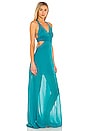 view 2 of 3 Nilda Cover Up Dress in Solid Turquoise