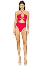 view 1 of 4 Neff One Piece Swimsuit in Red Cherry