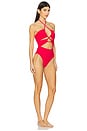 view 2 of 4 Neff One Piece Swimsuit in Red Cherry