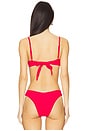view 3 of 5 Asia Bikini Top in Red Cherry
