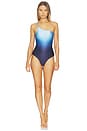 view 1 of 3 Aurora One Piece Swimsuit in Sunset Blue