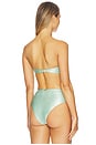 view 4 of 5 Rubi Bikini Top in Green Glossy