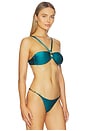 view 2 of 4 Sally Bikini Top in Emerald