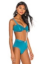 view 2 of 4 Formentera Bikini Top in Petrol Blue