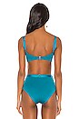 view 3 of 4 Formentera Bikini Top in Petrol Blue