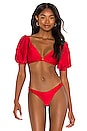 view 1 of 4 Xirena Bikini Top in Red Shimmer