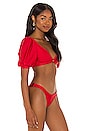 view 2 of 4 Xirena Bikini Top in Red Shimmer