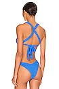 view 3 of 4 Lugo Bikini Top in Blue Corn Flower