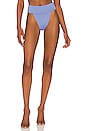 view 1 of 4 Lazlo Cheeky Bikini Bottom in Ibiza Blue
