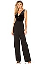 view 1 of 3 BLACK Liquid Velour Jumpsuit in Black