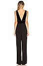 view 3 of 3 BLACK Liquid Velour Jumpsuit in Black