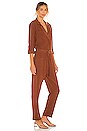 view 2 of 3 BLACK Indio Linen Jumpsuit in Rust