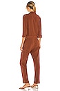 view 3 of 3 BLACK Indio Linen Jumpsuit in Rust