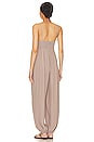 view 3 of 3 Black Smocked Jumpsuit in Taupe
