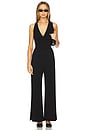 view 1 of 3 Draped Jumpsuit in Black