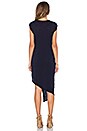 view 3 of 3 Cotton Slub Asymmetrical Midi Dress in Passport