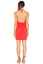 view 3 of 3 Supreme Jersey Tied Waist V Neck Dress in Retro Red