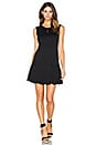 view 1 of 3 Light Weight Cashmere Terry Fit & Flare Dress in Black