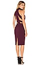 view 1 of 4 BLACK Double Knit Sleeveless High Neck Mini Dress in Wine