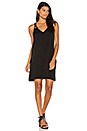 view 1 of 3 VESTIDO CAMISETA CON OJAL in Black