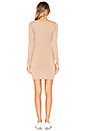 view 3 of 3 Supreme Jersey Ruched Bodycon Dress in Almond