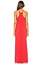 view 3 of 3 Draped Jersey Maxi Dress in Raspberry