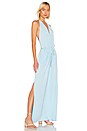 view 2 of 3 Draped Modal Jersey Maxi Dress in Sky