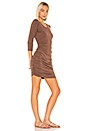 view 2 of 3 Draped Modal Jersey Dress in Coffee