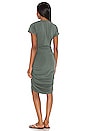 view 3 of 3 Draped Modal Jersey Dress in Dark Sage
