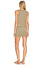 view 3 of 3 Ruched Tank Dress in Basil