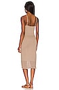 view 3 of 3 Bodycon Midi Dress in Taupe