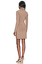 view 3 of 3 Shirred Turtleneck Mini Dress in Java