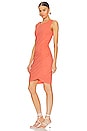 view 3 of 4 Surplice Tank Dress in Hot Coral