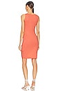 view 4 of 4 Surplice Tank Dress in Hot Coral