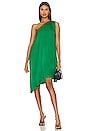 view 1 of 3 Black One Shoulder Dress in Green