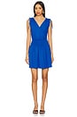 view 1 of 3 Surplice Smocked Waist Dress in Bluejay