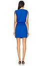 view 3 of 3 Surplice Smocked Waist Dress in Bluejay