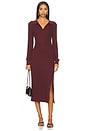 view 1 of 3 Polo With Snap Slit Dress in Burgundy