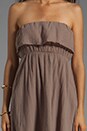 view 5 of 5 Gauze Strapless Ruffle Dress in Java