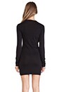 view 3 of 4 Long Sleeve Mini Dress in Black