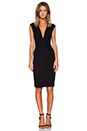 view 4 of 4 Rayon Jersey Deep V Dress in Black