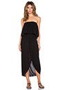 view 1 of 3 Gauze Strapless Maxi Dress in Black