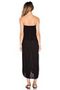 view 3 of 3 Gauze Strapless Maxi Dress in Black