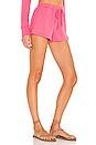 view 2 of 4 Sustainable Slub Terry Shorts in Hot Pink