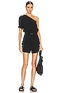 view 4 of 4 Black Belted Cargo Short in Black