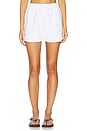 view 1 of 6 Folded Hem Shorts in White