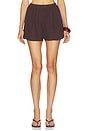 view 1 of 6 Pleated Shorts in Umber
