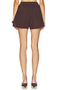 view 4 of 6 Pleated Shorts in Umber