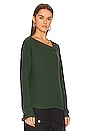 view 2 of 4 Asymmetric Neck Sweater in Hunter Green